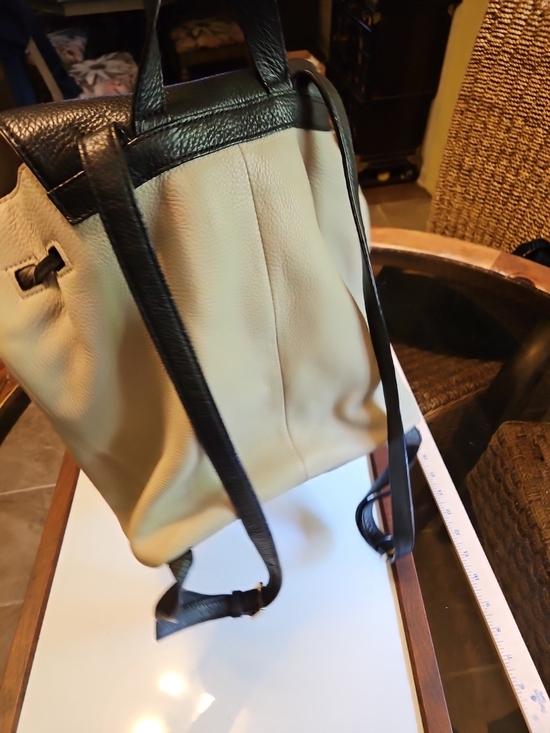 Kate Spade Two-Tone Leather Backpack - Black & Cream main image 6